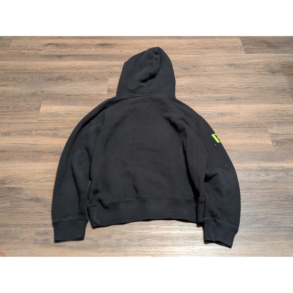 Polo Ralph Lauren Expedition Mountain Bike Hoodie Mens Medium Black Neon Green - Picture 3 of 5